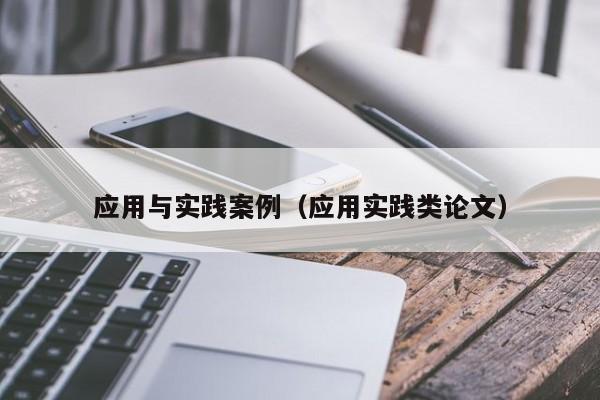 应用与实践案例（应用实践类论文）
